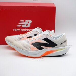 NEW New Balance Men's WIDE 2E FuelCell Rebel v4 Running Shoes MFCXCN4 White